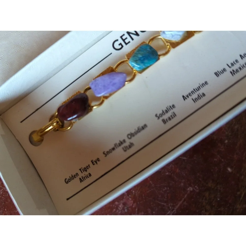 Women's Fashion Genuine Gemstone Bracelet Gorgeous!!